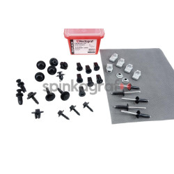 Zestaw spinek zderzaka przedniego pełny RESTAGRAF 715002D | Zestaw mocowania /spinki/ zderzaka przód /pełny/ FORD ECOSPORT (CBW)