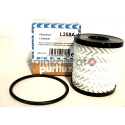 Filtr oleju PURFLUX L358A | PEUGEOT/CITROEN 1.6HDi C2/C3/C4/C5  2004-&gt;