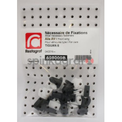 Zestaw spinek nadkola RESTAGRAF 608000B | Zestaw mocowania /spinki/ przedniego błotnika /podstawowy/  VOLKSWAGEN TIGUAN II (5NA8