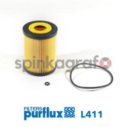 Filtr oleju PURFLUX L411 | CHRYSLER, MERCEDES-BENZ (05175571AA, 6421800009, 6421840025)