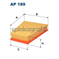 Filtr powietrza FILTRON AP 189 | SEAT,SKODA,VW (5JF129620,5JF129620A,5Z0129620,5Z0129620A,6Y0129620)