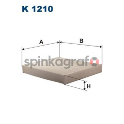 Filtr kabiny FILTRON K 1210 | DAIHATSU,JAGUAR,LAND ROVER,LEXUS,SUBARU (72880AJ000,72880AJ0009P,8713902020,8713902090,8713906050)
