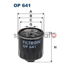 Filtr oleju FILTRON OP 641 | AUDI,SEAT,SKODA,VW (030115561AA,030115561AB,030115561AD,030115561AN,030115561E)