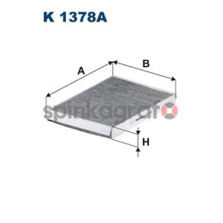 Filtr kabiny FILTRON K 1378A | AUDI,BENTLEY,PORSCHE,VW (4M0819439A,8W0819439A)