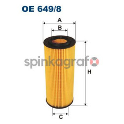 Filtr oleju FILTRON OE 649/8 | BMW (11427788454,11427788460,11427788461,11428513377,11428513378)