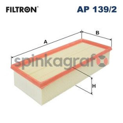 Filtr powietrza FILTRON AP 139/2 | AUDI,SEAT,SKODA,VW (1K0129620D,1K0129620F,1K0129620G,3C0129620A,3C0129620B)