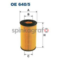 Filtr oleju FILTRON OE 640/5 | JEEP,MERCEDES-BENZ (05086301AA,1121840025,5086301AA,6111800009,A1121840025)