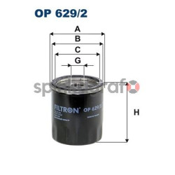 Filtr oleju FILTRON OP 629/2 | FORD,FORD USA,JAGUAR,LAND ROVER,MORGAN (1218846,1250507,1595247,1751529,1S7G6714CA)