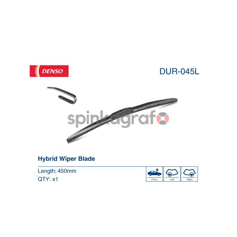 Pióro wycieraczki DENSO DUR-045L | ALFA ROMEO,ALPINA,ASTON MARTIN,AUDI,BMW 0040534,1272033,1272346,13227395,13227405