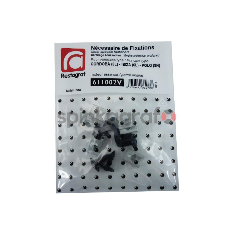 Zestaw spinek osłony silnika RESTAGRAF 606002V
