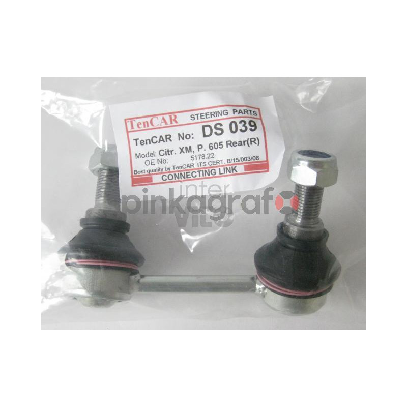 Łącznik stabilizatora DS 039 | PEUGEOT 605,CITROEN XM /prawy-tył/ (517822) Łącznik stabilizatora DS 039 | PEUGEOT 605,CITROEN XM /prawy-tył/ (517822)