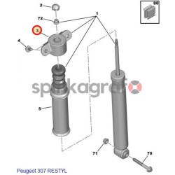 Poduszka amortyzatora SASIC 1425325 | PEUGEOT 307,CITROEN C4  (514232)