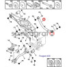 Poduszka tylnej belki HUTCHINSON 560273 | PEUGEOT 406  (9616061080)