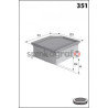 Filtr powietrza MECAFILTER ELP9061 | CITROEN C6, PEUGEOT 407 (1444QA,1444QK,1444WL,9655535780)