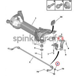 Łącznik stabilizatora SASIC 2300017 | CITROEN C5 PEUGEOT 407  (517846,517852)