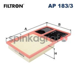 Filtr powietrza FILTRON AP 183/3 | SEAT,SKODA,VW (036129620H,036129620J)