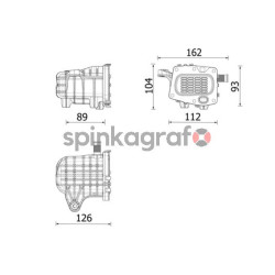 Chłodnica spalin MAHLE ORIGINAL CE 41 000P | CITROËN,FORD,PEUGEOT 9678745680,9820965980