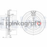 Tarcza hamulcowa ( przód ) DELPHI BG2844 | CITROËN,FIAT,LANCIA,PEUGEOT (1309392080,1317651080,1606400580,1618863580,4246J2)