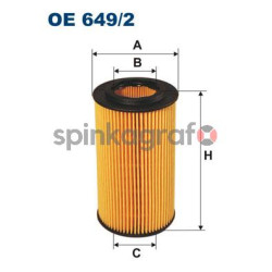 Filtr oleju FILTRON OE 649/2 | BMW,LAND ROVER,MG,ROVER (11422247018,LRF100150,LRF100150L,X621)