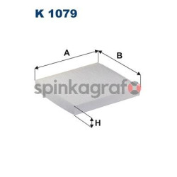 Filtr kabiny FILTRON K 1079 | AUDI,MERCEDES-BENZ,PORSCHE,PUCH,SEAT (6Q0820367,6Q0820367A,6Q0820367B,6Q08Z0367)