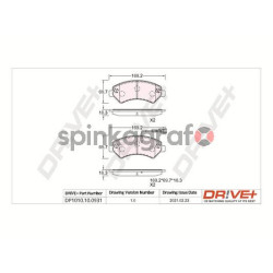 Klocki hamulcowe (przód) DRIVE PLUS DP1010.10.0931