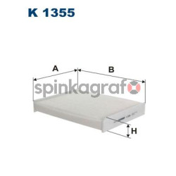 Filtr kabiny FILTRON K 1355 | NISSAN,RENAULT (272774BU0A)