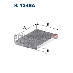 Filtr kabiny węglowy FILTRON K 1245A | HYUNDAI,KIA 971332L000ATK