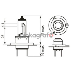 Żarówka samochodowa BOSCH 1987302804 | ABARTH,ALFA ROMEO,ALPINA,AUDI,BMW
