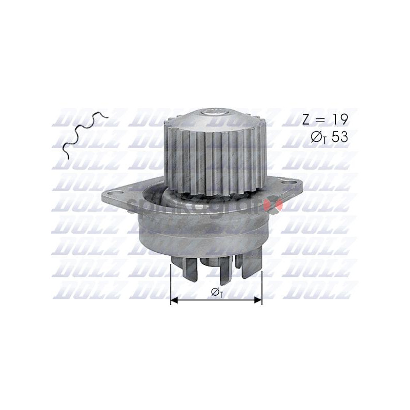Pompa wody DOLZ C113 | PEUGEOT/CITROEN mot.TU5JP4 /1.6 16V/  (org.1201E5,1201A2)