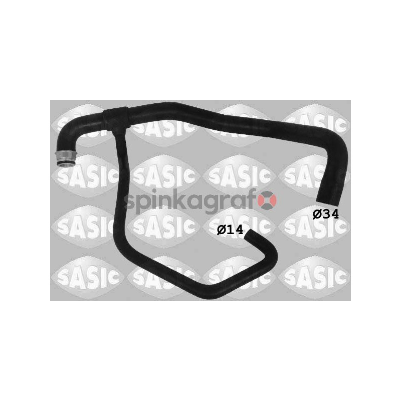 Przewody układu chłodzenia SASIC SWH0478 | CITROEN EVASION 1.9TD