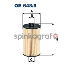 Filtr oleju FILTRON OE 648/6 | ALFA ROMEO,CHEVROLET,FIAT,OPEL,SAAB (55353324,55594651,5650359,650172,71744410)
