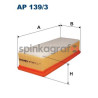 Filtr powietrza FILTRON AP 139/3 | AUDI,SEAT,SKODA,VW (1K0129620E,1K0129620L)