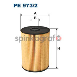 Filtr paliwa FILTRON PE 973/2 | AUDI,SEAT,SKODA,VW (1K0127177B,1K0127434B)