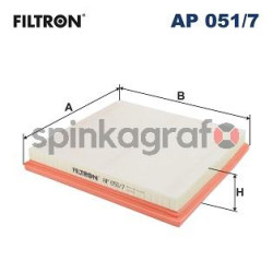 Filtr powietrza FILTRON AP 051/7 | CHEVROLET,OPEL,VAUXHALL (13272719,834126)