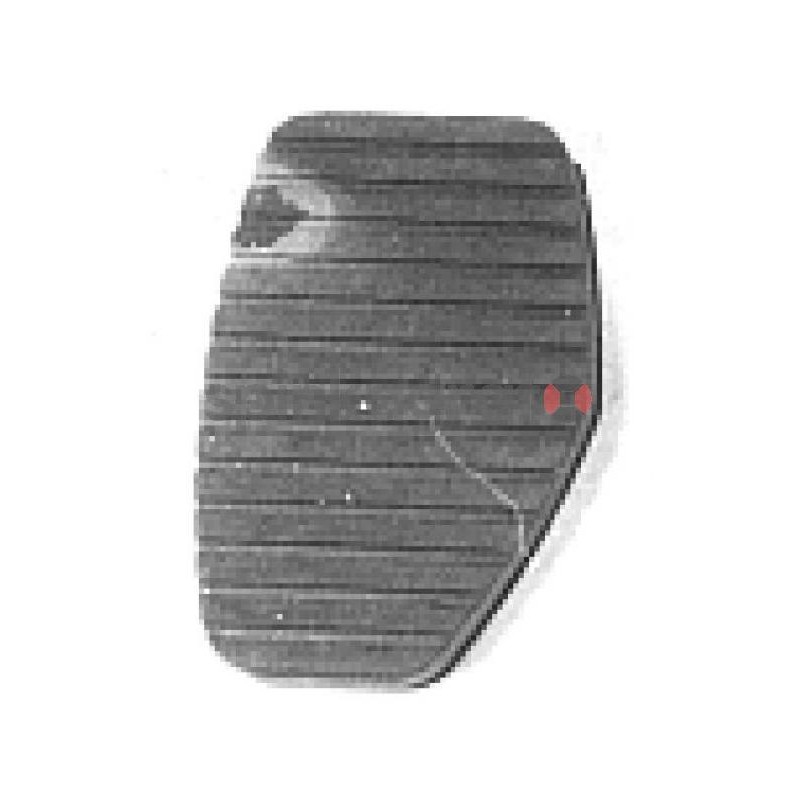 Nakładka gumowa pedału METALCAUCHO MC-2770 | PEUGEOT 306,406,CITROEN XSARA,ZX,BERL,C5  (450412)