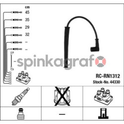 Przewody zapłonowe NGK RC-RN1312 | NISSAN,RENAULT (2245000Q0A,2245000Q0C,22450QAA,8200486877,8200805133)