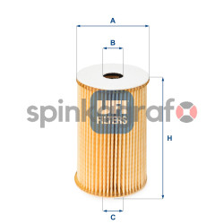 Filtr oleju UFI 25.029.00 | SEAT,SKODA,VW 03D115466A,03D115466B,03D198819,03D198819A,03D198819C
