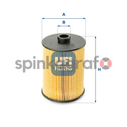 Filtr oleju UFI 25.089.00 | ARTEGA,PORSCHE,VW 03H115561,03H115562,95810722210