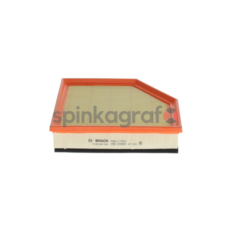 Filtr powietrza BOSCH F026400146 | VOLVO S60 II/V60 3,0 T6, 10- S80 II 3,0 T6 07-, V70 II 3,0 T6 07-09, 3,2AWD