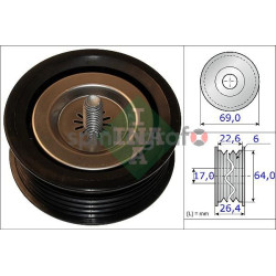 Rolka paska osprzętu INA 532 0671 10