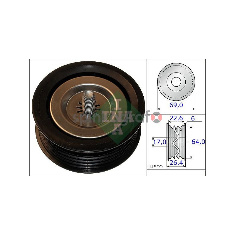 Rolka paska osprzętu INA 532 0671 10