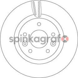 Tarcza hamulcowa ( przód ) TRW DF6786 | NISSAN,RENAULT (402064BA0A,402064EA0A,402064EA0B,402066624R)