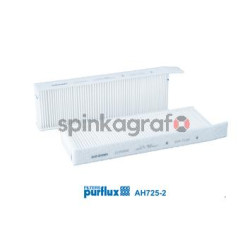 Filtr kabiny węglowy PURFLUX AH725-2 | CITROËN,DS,JEEP,OPEL,PEUGEOT 9833350880