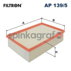 Filtr powietrza FILTRON AP 139/5 | AUDI,CUPRA,SEAT,SKODA,VW (5Q0129620B,5Q0129620D,5QM129620)