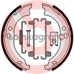 Szczęki hamulcowe BREMBO S 23 579 | CITROËN,FIAT,PEUGEOT (4141N5,4241N5,6001073079,77364023)