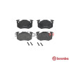 Klocki hamulcowe (przód) BREMBO P 68 018 | RENAULT (7701203668,7701203919,7701204036)