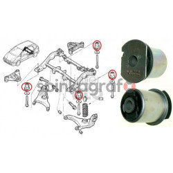 Poduszka tylnej belki SASIC 4005526 | RENAULT SCENIC I 2.0 16V/1.9 dCi (8200739838)