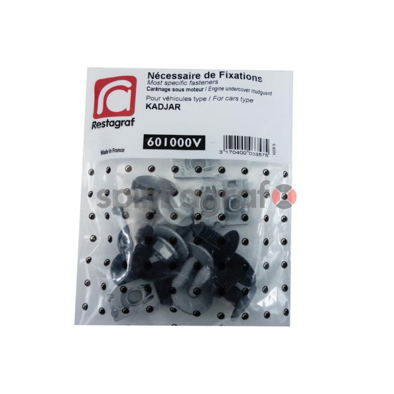 Zestaw spinek osłony silnika RESTAGRAF 601000V