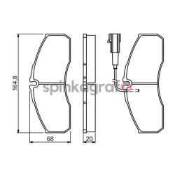 Klocki hamulcowe (przód) BOSCH 0986494278 | NISSAN (2996532,41060MB625,42536101,5001874888,7485120221)