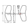 Klocki hamulcowe (przód) BOSCH 0986494278 | NISSAN (2996532,41060MB625,42536101,5001874888,7485120221)